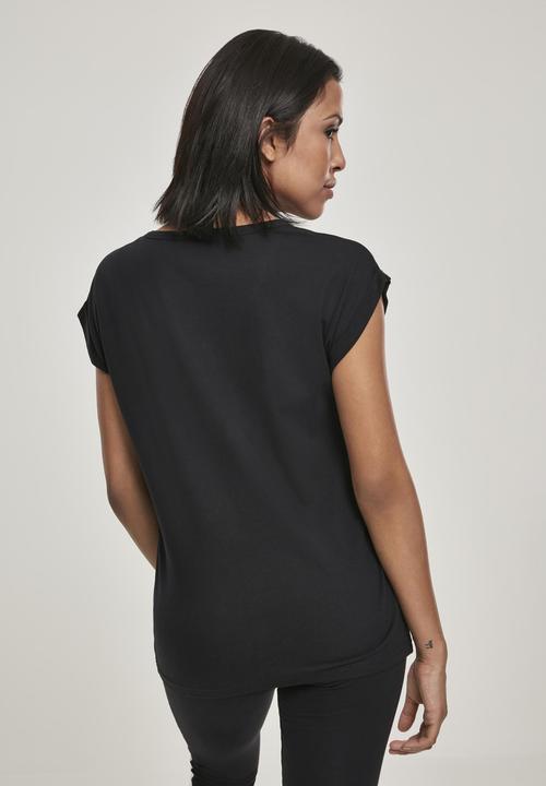 Actual product image Urban Classics Ladies Round V-Neck Extended Shoulder Tee (XL)
