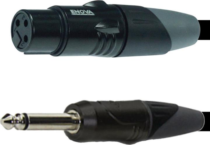 Produktbild Enova XLR Kupplung auf Klinkenstecker 6.35mm, 3m (3 m, XLR)