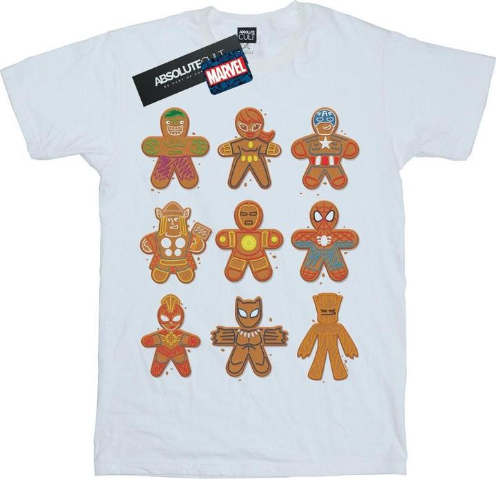 Actual product image Mens Avengers Christmas Gingerbread T-Shirt (3XL)