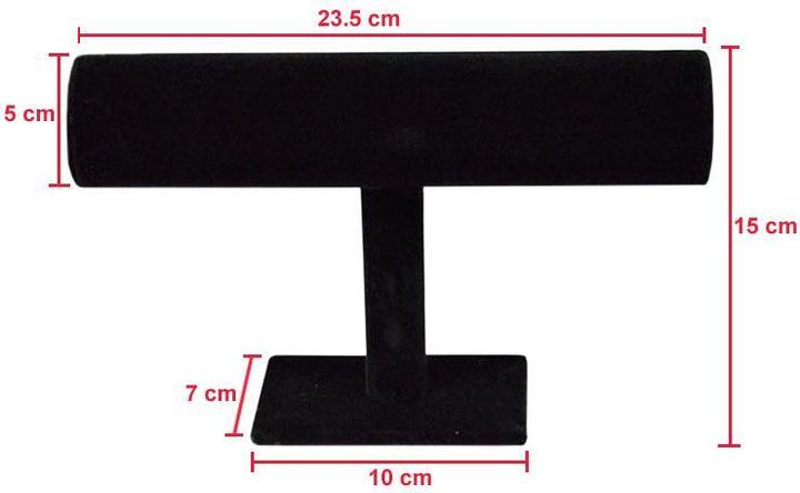 Produktbild JTI Armbandständer, Samt - Schwarz (Samt)