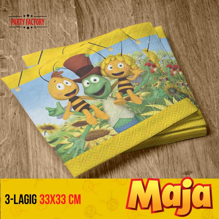 Produktbild Partyfactory Biene Maja (20 x, 33 x 33 cm)