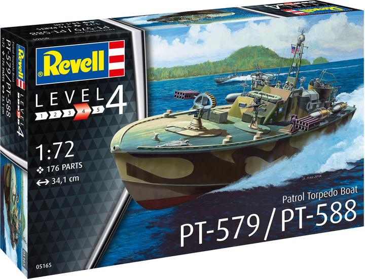 Actual product image Revell Patrol Torpedo Boat PT-588/PT-579 (late)