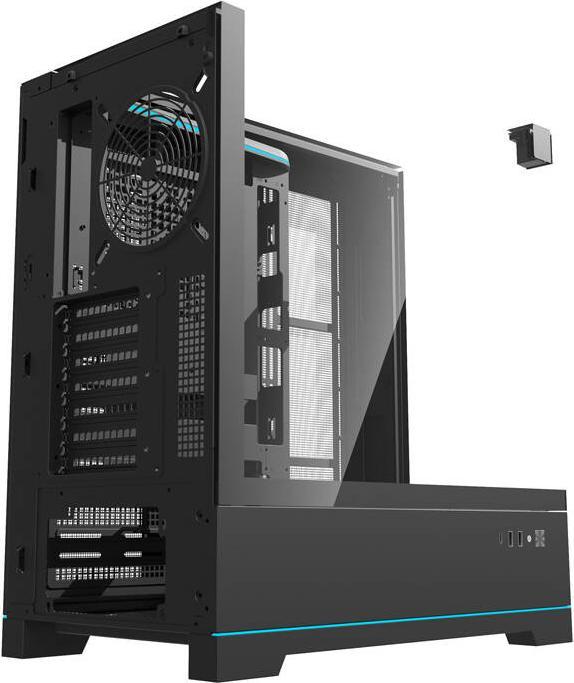 Actual product image Darkflash Tech Darkflash DY450 computer case without fans (black) (mATX, ATX, ITX)