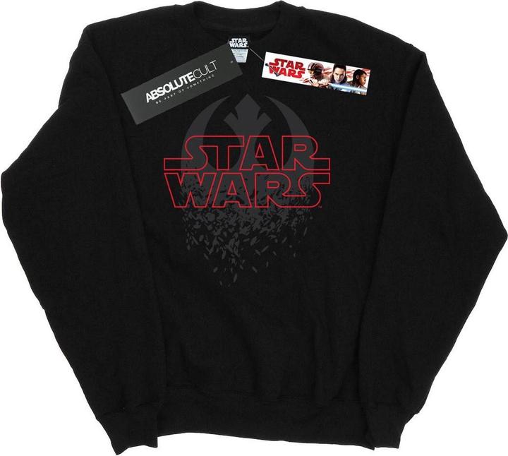 Actual product image Star Wars Mens The Last Jedi Shattered Emblem Sweatshirt (M)