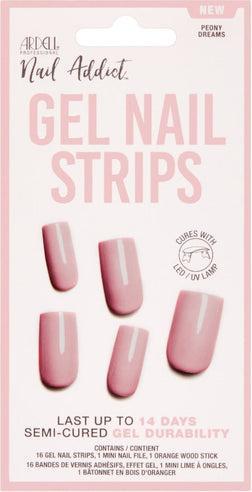Ardell Nail Addict Gel Nail Strips Peony Dreams 16 Stk (Gel-Effekt Nagellack)