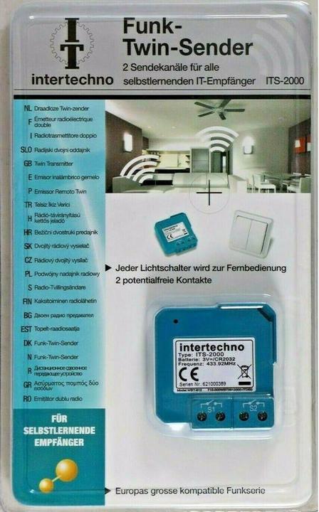 Produktbild intertechno Funk-Twin-Sender ITS-2000 (Schaltaktor)