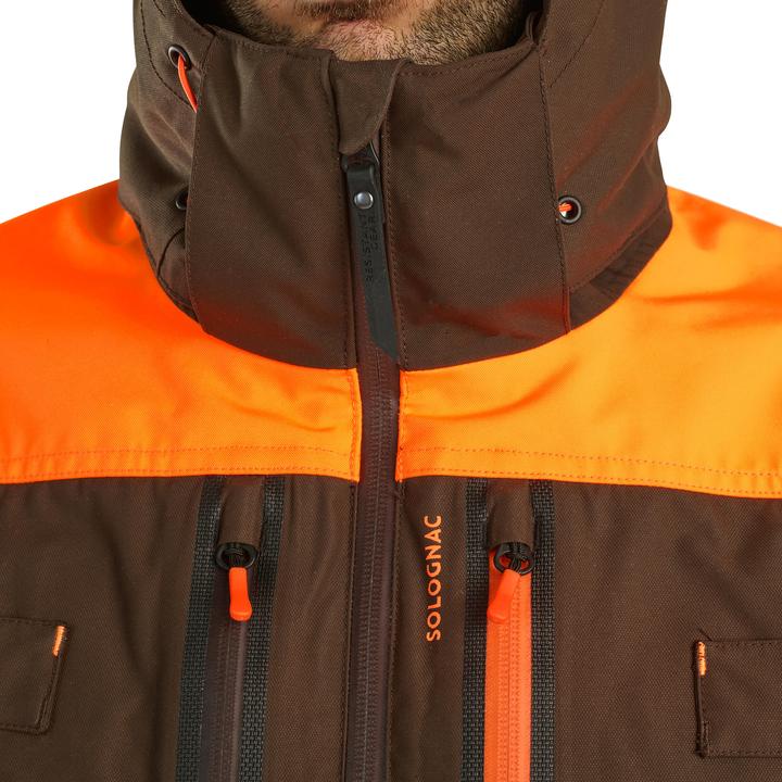 Immagine prodotto Solognac Jagdjacke Regenjacke Renfort 900 orange/braun (M)
