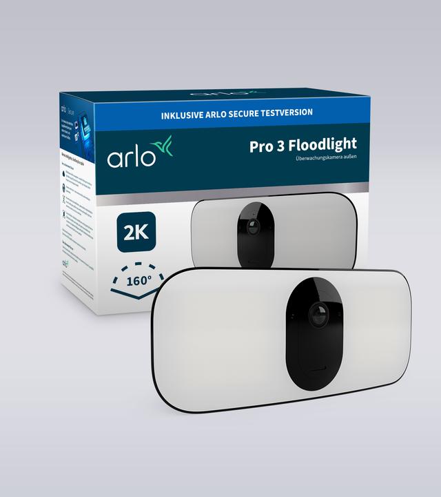 Actual product image Arlo Pro 3 Floodlight camera, black (2560 x 1440 Pixels)
