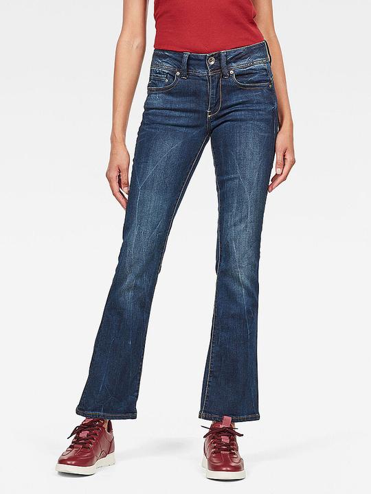 Actual product image G-Star Midge Saddle Mid Bootleg Jeans neutro dk aged (W25/L32)