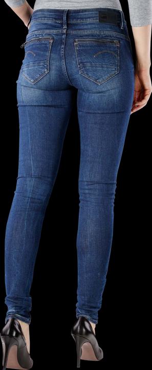 Produktbild G-Star Midge Zip Mid Skinny Jeans dark aged (W28/L30)