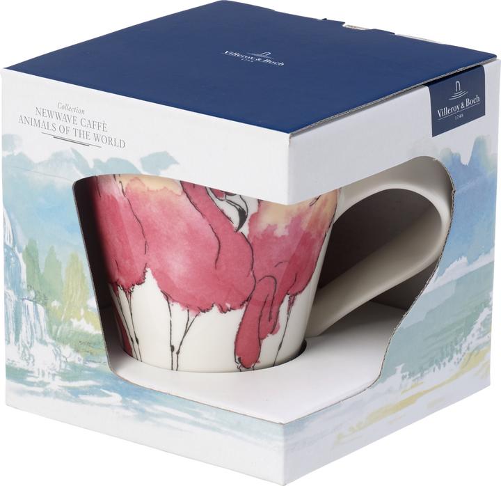 Actual product image Villeroy & Boch Mug with Handle (Gift Box) NewWave Caffè Rosa Flamingo (300 ml, 1 x)
