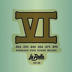 Produktbild La Bella 767-6S Bass VI st.st.rw 026/095 (Bass)
