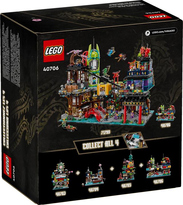 Immagine prodotto LEGO Micro modello Ninjago dei mercati di NINJAGO® City (40706, LEGO Ninjago)