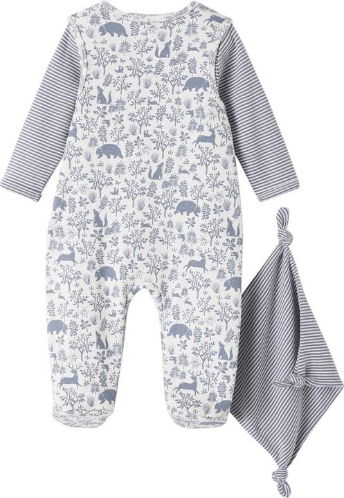 Vertbaudet Baby-Set: Strampler, Body & Schmusetuch, Bio-Baumwolle Oeko-Tex