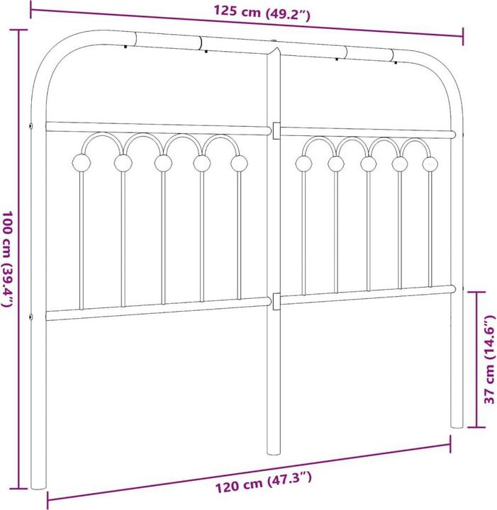 Actual product image VidaXL Kwabina (125 x 3 x 100 cm)