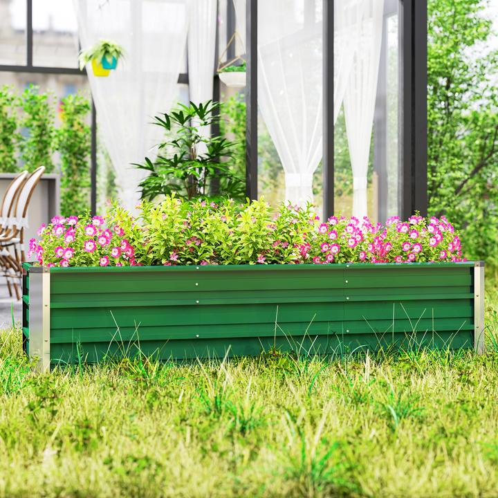 Actual product image Outsunny Garden bed including gardening gloves and bed signs