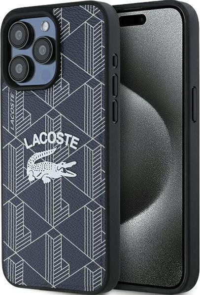 Produktbild Lacoste LCHMP15XPIGV iPhone 15 Pro Max 6.7" granatowy/navy hardcase Monogram Vintage Logo MagSafe (Apple iPhone 15 Pro Max)