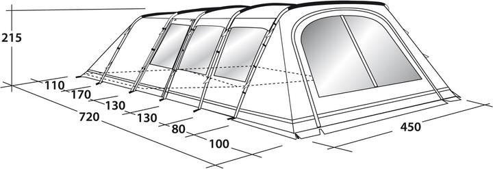 Produktbild Outwell Drummond 7 (Tunnelzelt, 41.60 kg, 7 Personen)