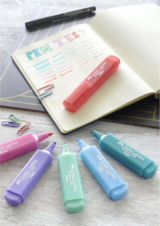 Produktbild Faber-Castell Textmarker Pastell 4er pack (Mehrfarbig, 5 mm, 4 x)