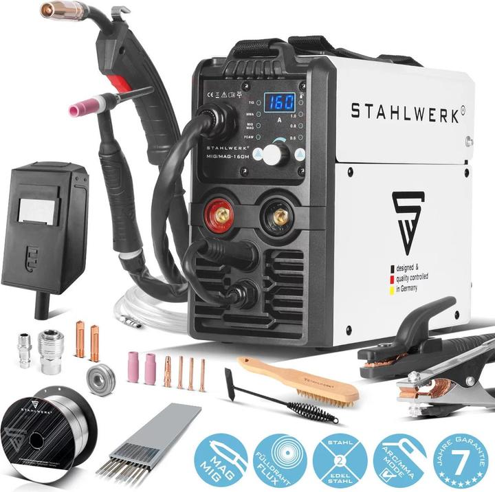 Produktbild Stahlwerk Schweissgerät MIG MAG 160 M Lift TIG Starter Set mit 160 Ampere