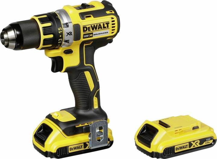 Actual product image DeWalt Brushless Compact Drill Driver 18V 2Ah (Rechargeable battery operated)