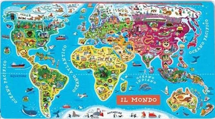 Image du produit Janod Carte du monde IT (92 pièces)