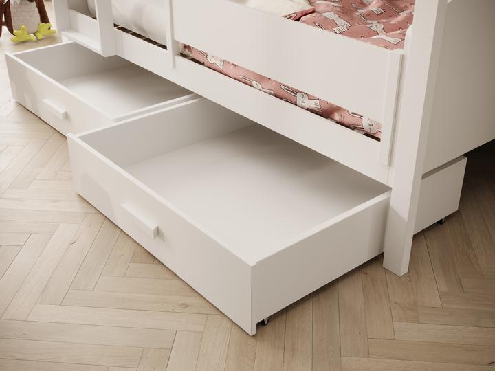 Produktbild ADRK Furniture Kinder-Etagenbett Jori mit Rausfallschutz 180x80 (180 x 80 cm)