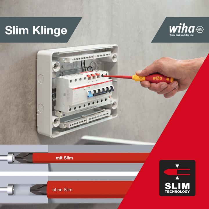 Actual product image Wiha SoftFinish electric slimFix (Port, Pozidriv cross recess (PZ), Phillipps cross recess (PH))