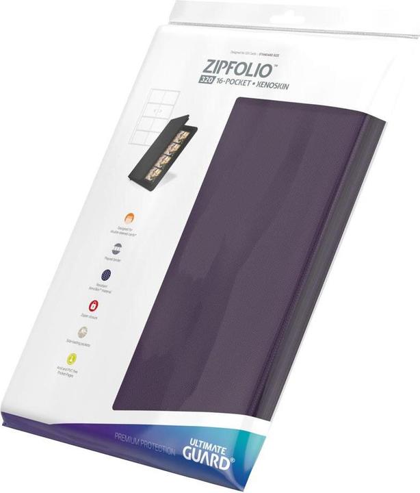 Actual product image Ultimate Guard UGD010438 - Zipfolio 320 – 16-Pocket Xenoskin Portfolio, violet