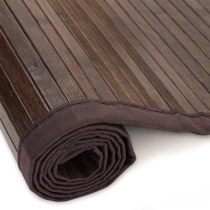 Image du produit Greendeco Tapis en bambou Tapis en bambou 200x250 foncé (200 x 250 cm)