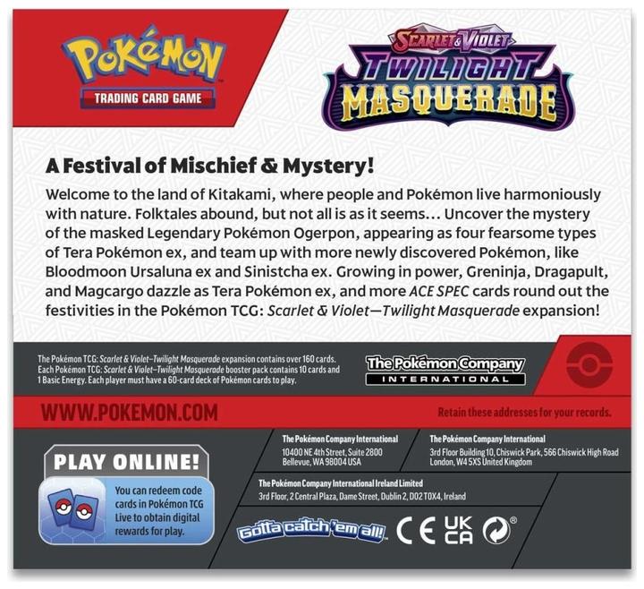 Image du produit Pokémon Twilight Masquerade (Anglais, Affichage du booster)