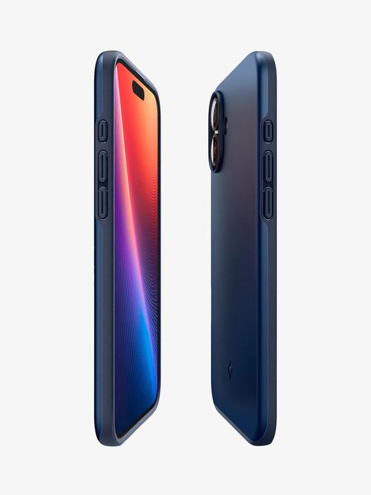 Actual product image Spigen Thin Fit (MagFit) iPhone 16 Plus Case Navy Blue (Apple iPhone 16 Plus)