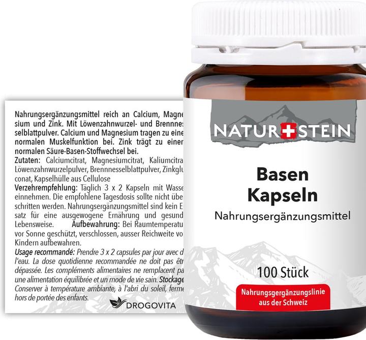 Produktbild Naturstein Basen (100 Stück, Kapseln, 181 g)