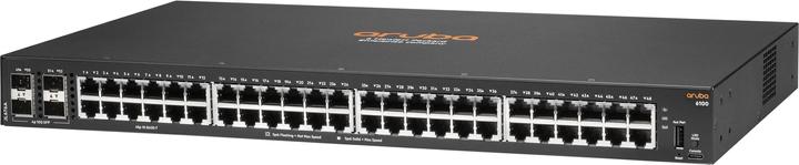 Actual product image HPE E Aruba 6100 Switch 4 SFP+ Ports, 1 USB Type C Console Port, 1 USB Type A Host Port, Layer 2 (48 Ports)