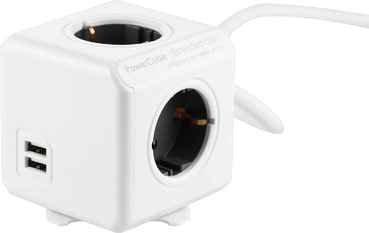 Allocacoc PowerCube Extended USB-Typ F (4 x, USB-A, 3 m)