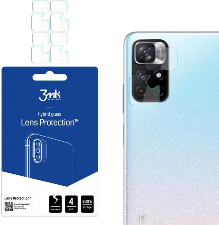 Actual product image 3MK Camera protection glass, camera glass (1 Piece, Xiaomi Redmi Note 11 5G)