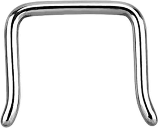 Produktbild Star Piercing Septum Ring U abgewinkelt silber (ohne Messing, Chirurgenstahl 316L)