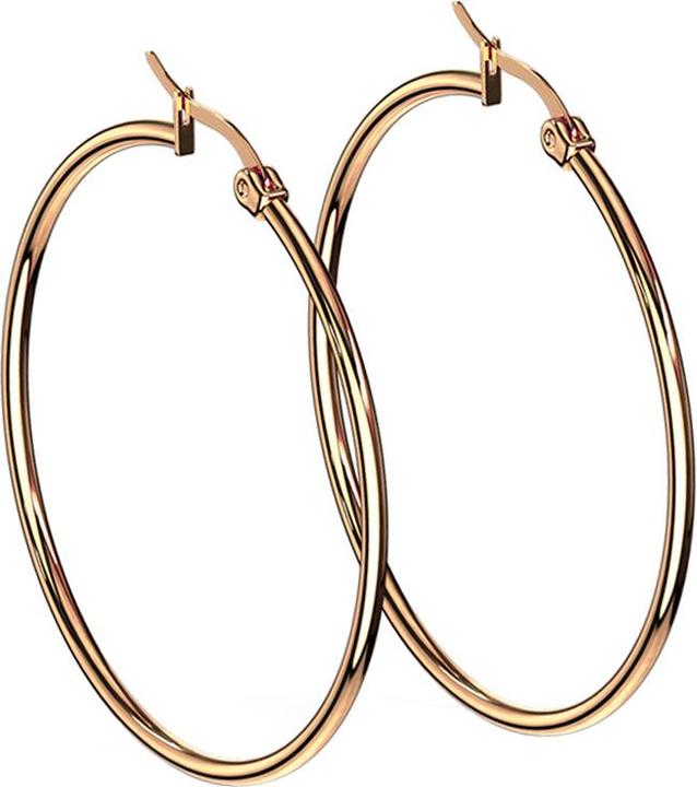 Immagine prodotto Star Piercing Orecchino rotondo in oro rosa (senza ottone, Acciaio chirurgico 316L)