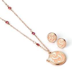 Actual product image Carat WICKED Glinda Necklace and Stud Earrings Gift Set (Zinc)