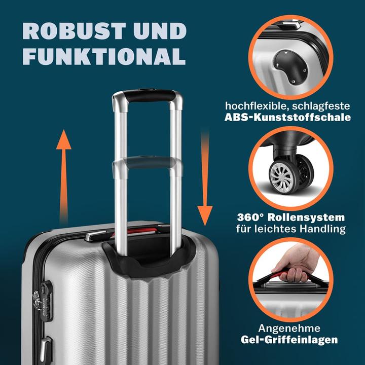 Image du produit Monzana Set de valises (89 l, Bagage à main (jusqu'à 50l), M (50 - 90l), L (90 - 115l))