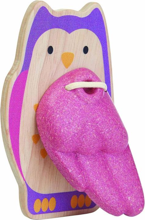 Actual product image Plantoys Wood musical instrument percussion owl 6434 (German, French, Italian, English)