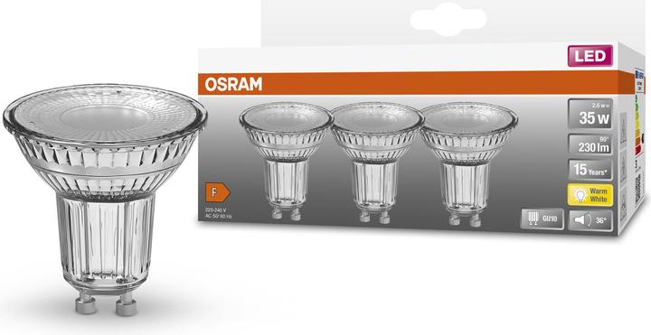 Produktbild Osram Led Star Par16 (GU10, 2.60 W, 690 lm, 3 x, F)