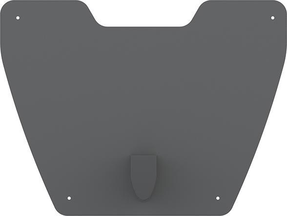 Immagine prodotto Multibrackets Piastra di base con colonna, per serie Pro, alluminio, nero