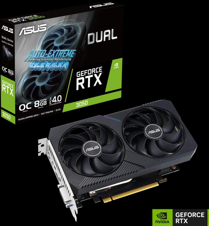 Actual product image ASUS DUAL-RTX3050-O8G-V2,HDMI,DP,Active (8 GB)