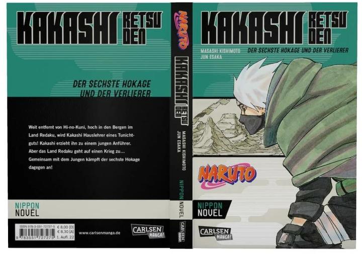 Actual product image Naruto: Kakashi Retsuden - Der sechste Hokage und der Verlierer (Nippon Novel) (German, Masashi Kishimoto, 2022)