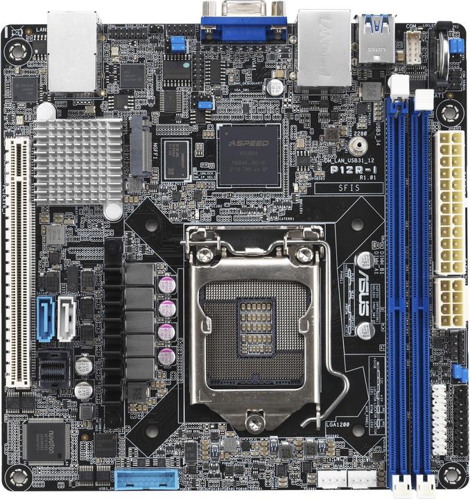 ASUS Serveur P12R-I/A10 (LGA 1200, Intel C252, Mini-ITX)