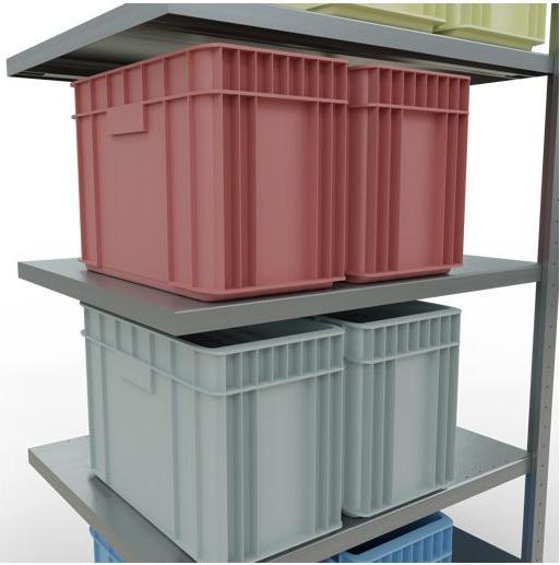Actual product image Schulte Lagertechnik MULTIplus250 boltless add-on bay system with length bolts