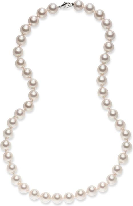 Produktbild Lulu & Jane Damen Messing Muschelkernperle silber 50,0 cm - 29591 (Messing, 50 cm)