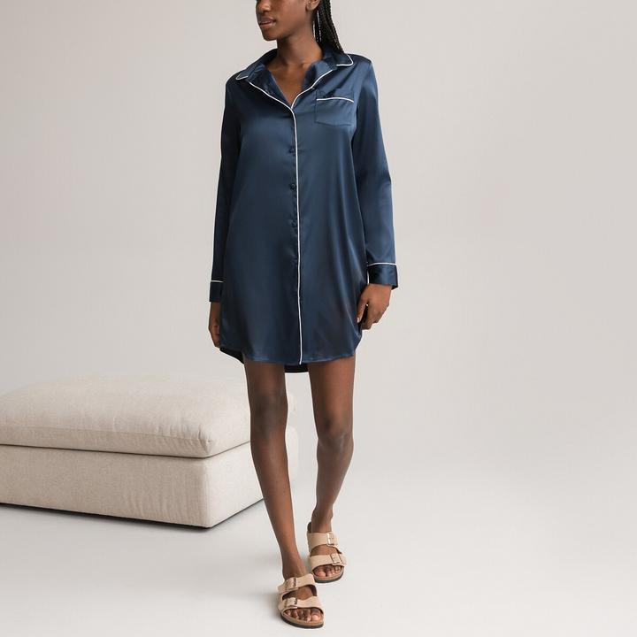 Immagine prodotto La Redoute Collections Camicia da notte a maniche lunghe in raso (34)