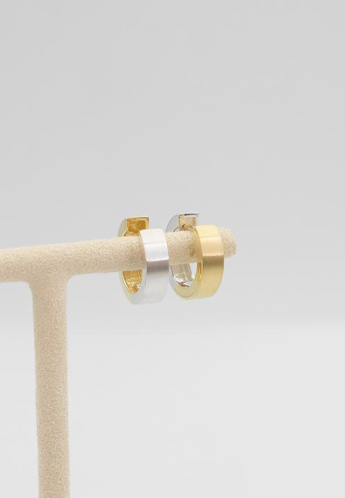 Produktbild Muau Creolen (Gelbgold, Weissgold)